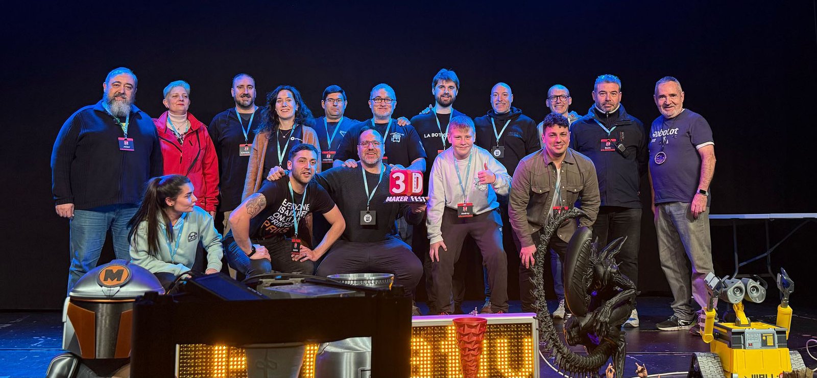 Fotografia grupal del evento Makerfest3d